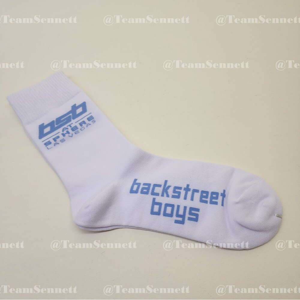 Backstreet Boys White Crew Socks // Into the Millennium Las Vegas Residency